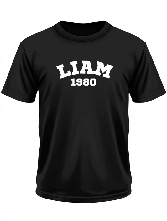 Personalized LIAM Vintage 1980 T-Shirt
