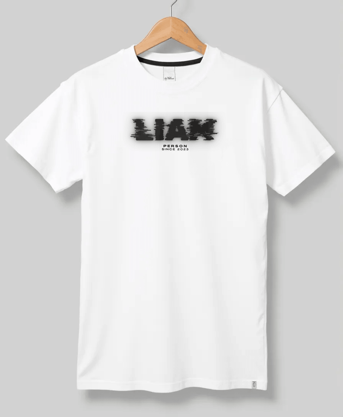 Personalized LIAM Glitch-Style T-Shirt