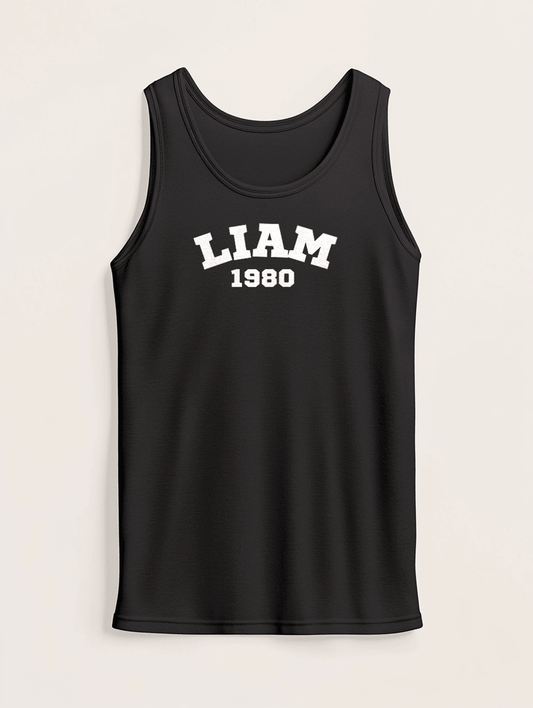 Personalized LIAM 1980 Vintage Sport Tank Top