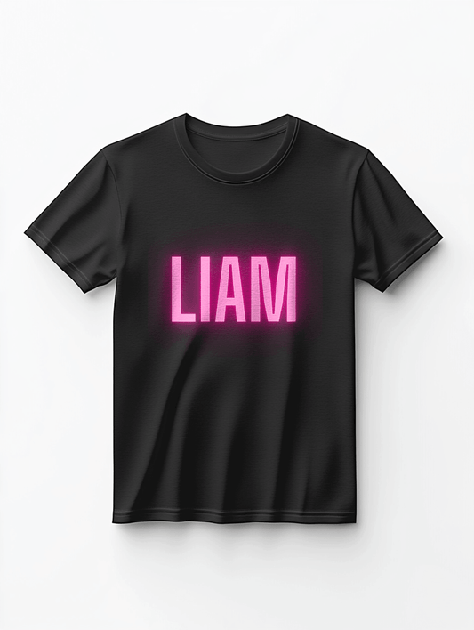 Personalized LIAM Neon-Pink T-Shirt