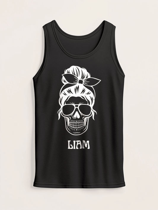 Personalized LIAM Skull Tank Top