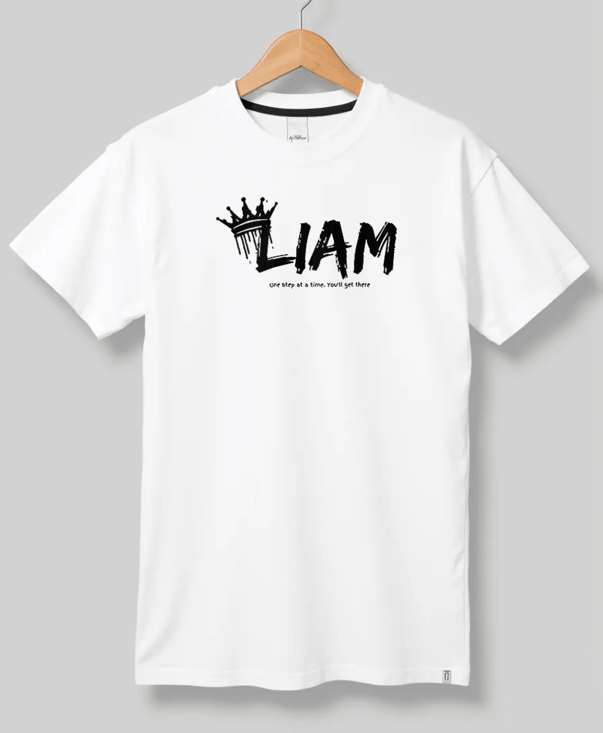 Personalized LIAM T-Shirt with Crown Design