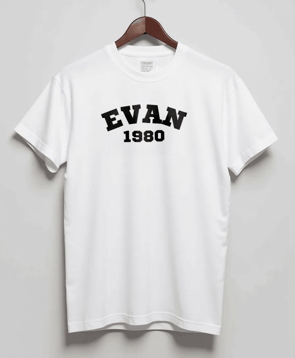Personalized EVAN Varsity T-Shirt