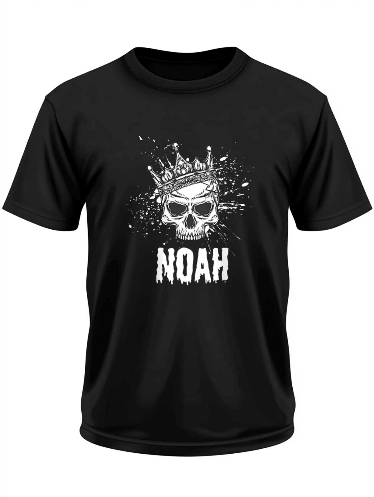 Personalized NOAH Skull Crown T-Shirt