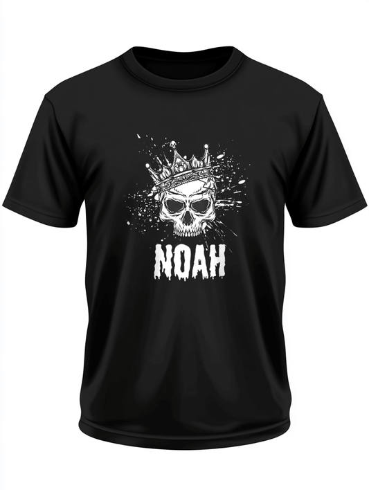 Personalized NOAH Skull Crown T-Shirt