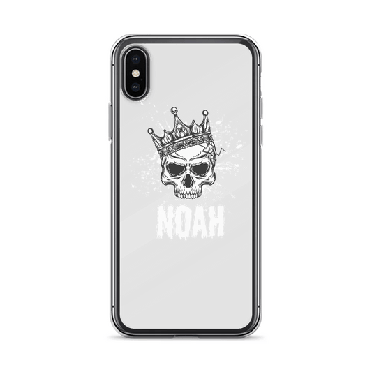 Personalized NOAH Crowned Skull Phone Case