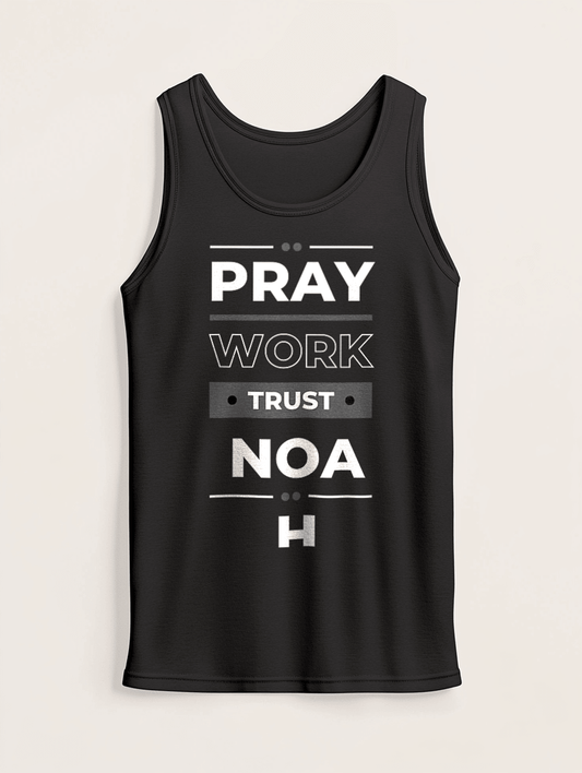 Personalized NOAH Pray Work Trust Tank Top