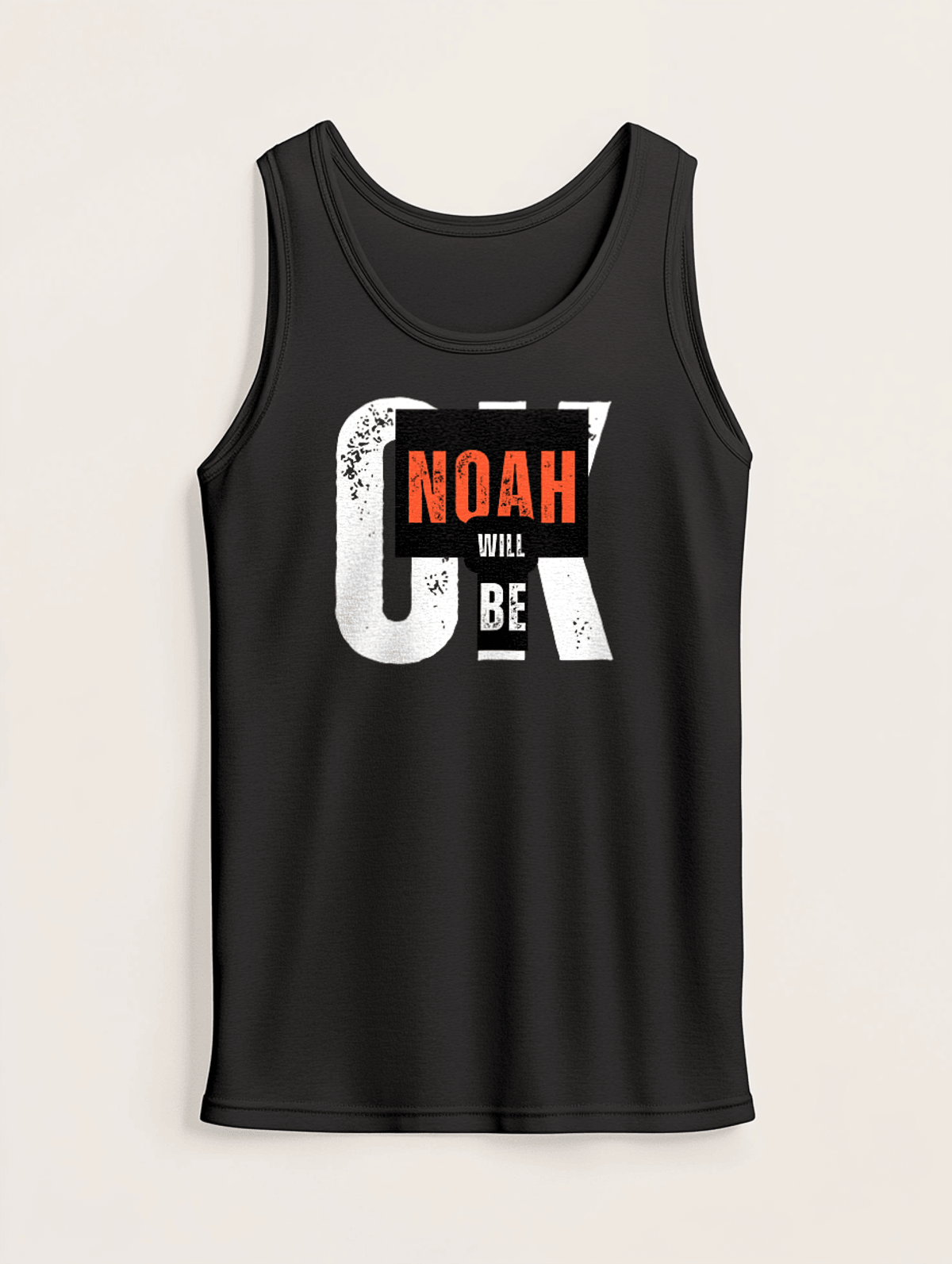 Personalized NOAH Distressed OK Tank Top