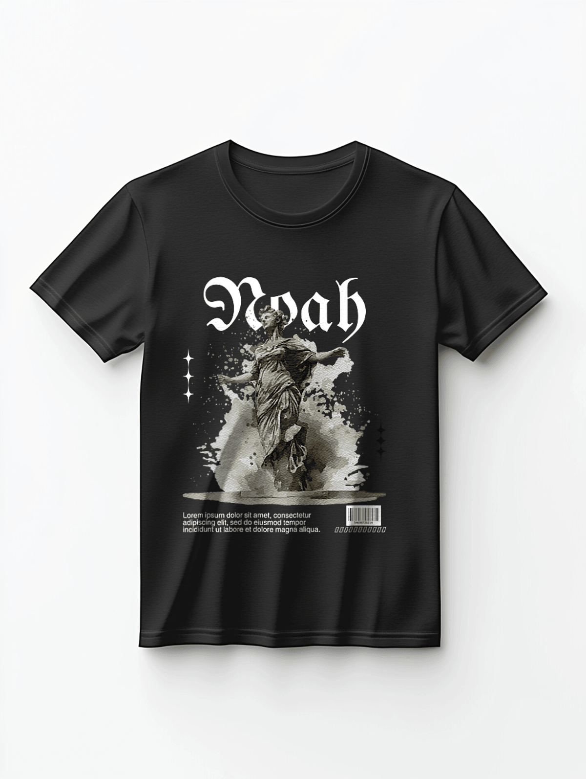 Personalized NOAH Monochrome Statue T-Shirt