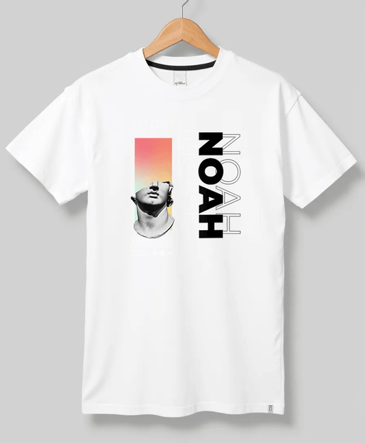 Personalized NOAH T-Shirt with Classical Art Panel