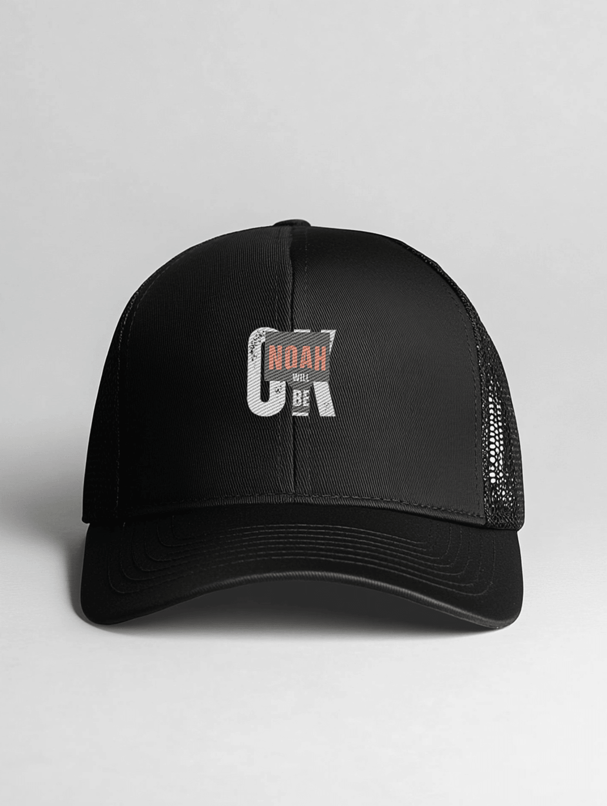 Personalized NOAH Black Trucker Hat