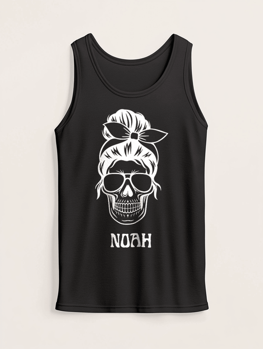 Personalized NOAH Skull Tank Top