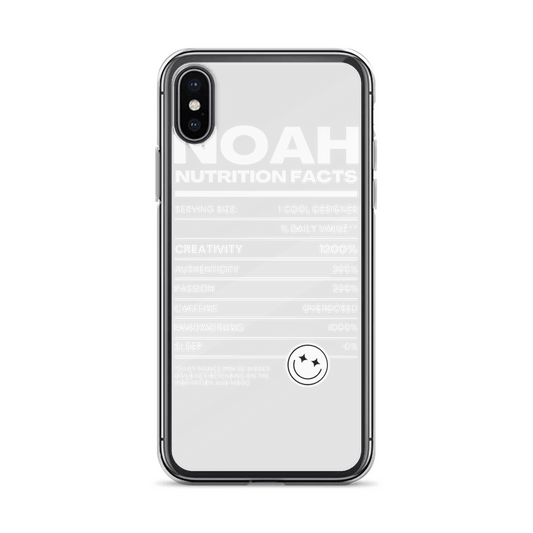 Personalized NOAH Nutrition Facts Phone Case