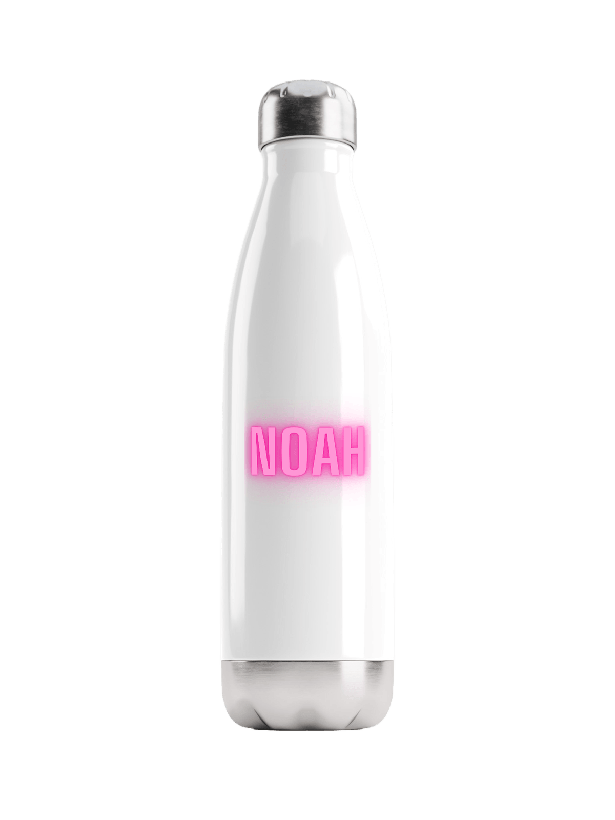 Personalized NOAH Neon-Pink Water Bottle