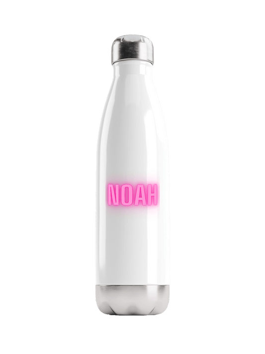 Personalized NOAH Neon-Pink Water Bottle