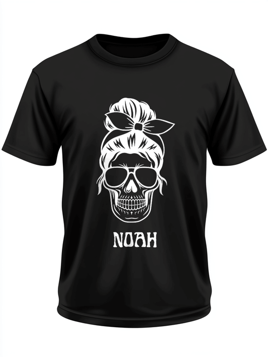 Personalized NOAH Rockabilly Skull T-Shirt