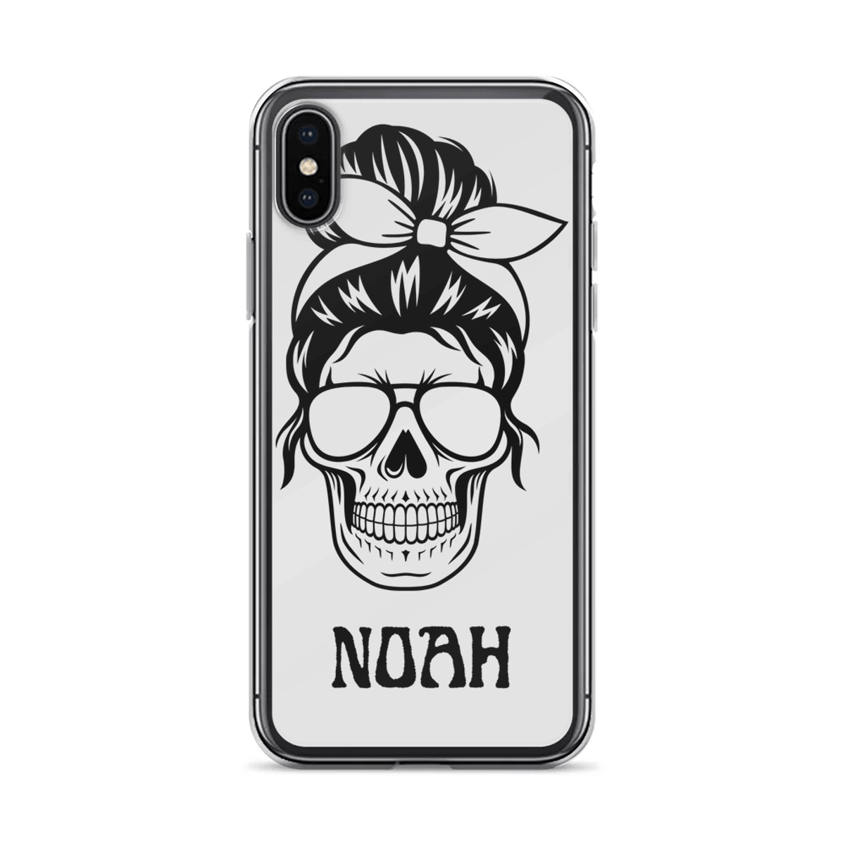 Personalized NOAH Skull Illustration Phone Case