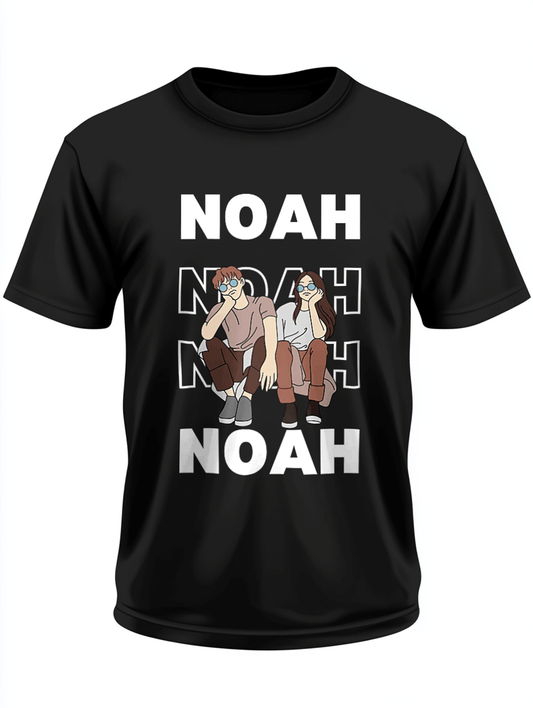 Personalized NOAH T-Shirt with Playful Illustration