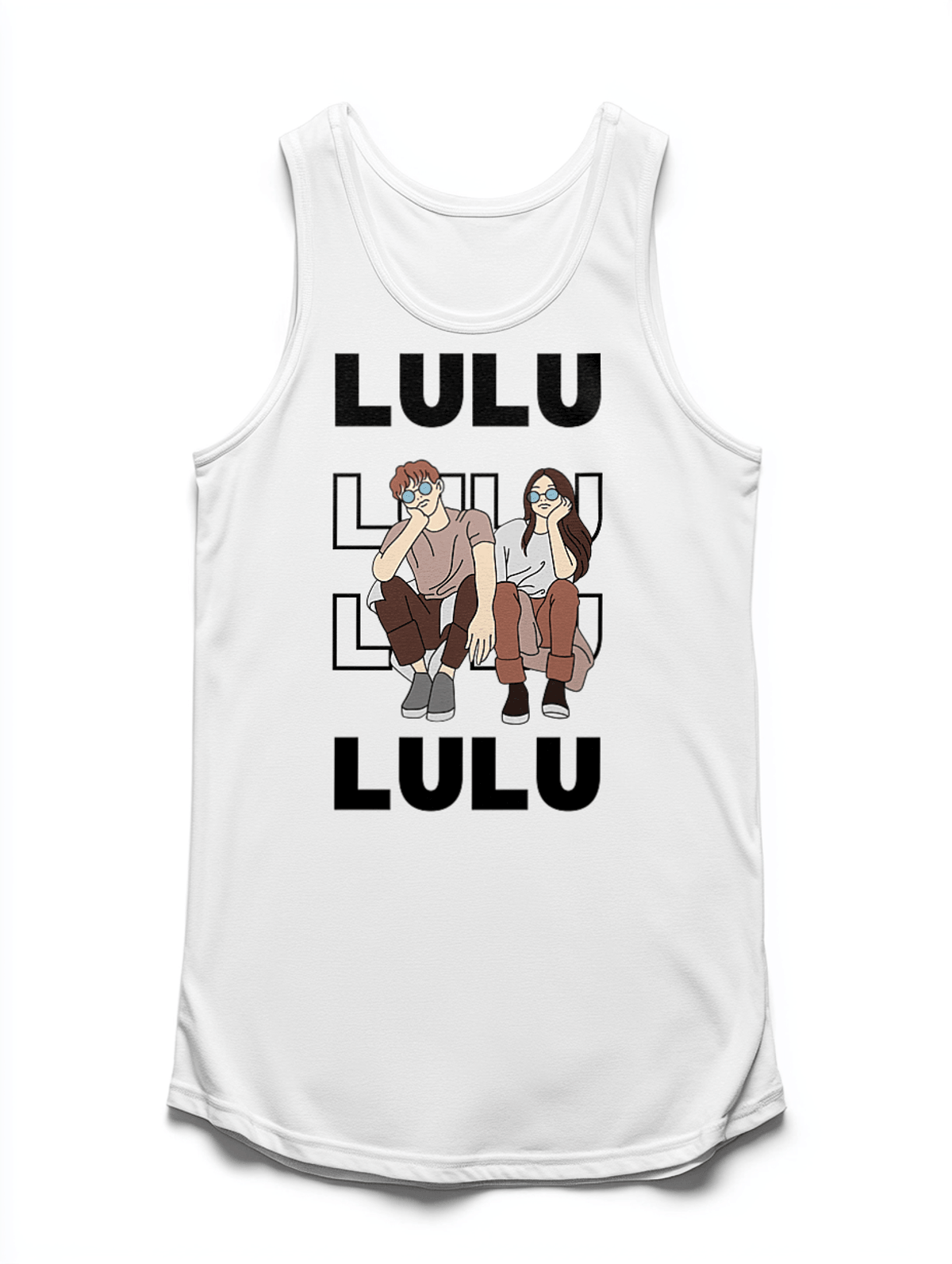 Personalized LULU Relaxed Vibe Tank Top