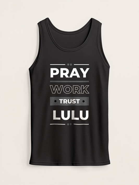 Personalized LULU Pray Work Trust Tank Top
