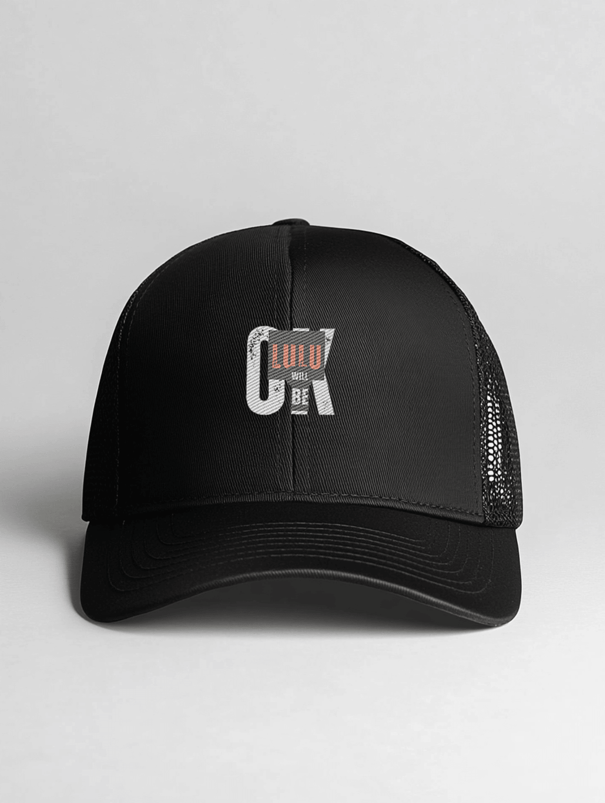 Personalized LULU Black Trucker Hat