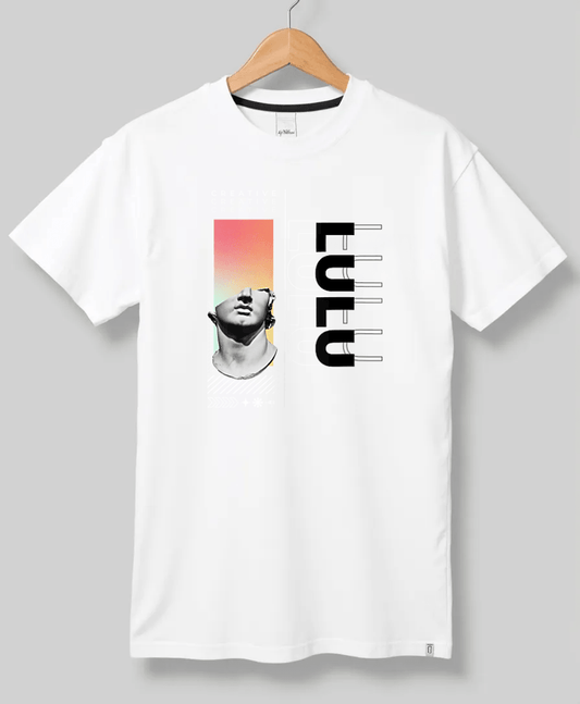 Personalized LULU T-Shirt with Classical Art Panel