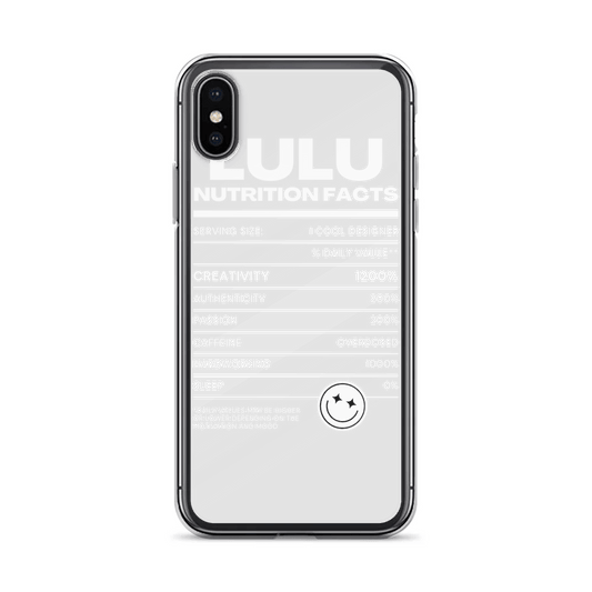 Personalized LULU Nutrition Facts Phone Case