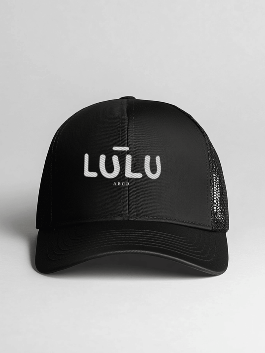 Personalized LULU Black Trucker Cap