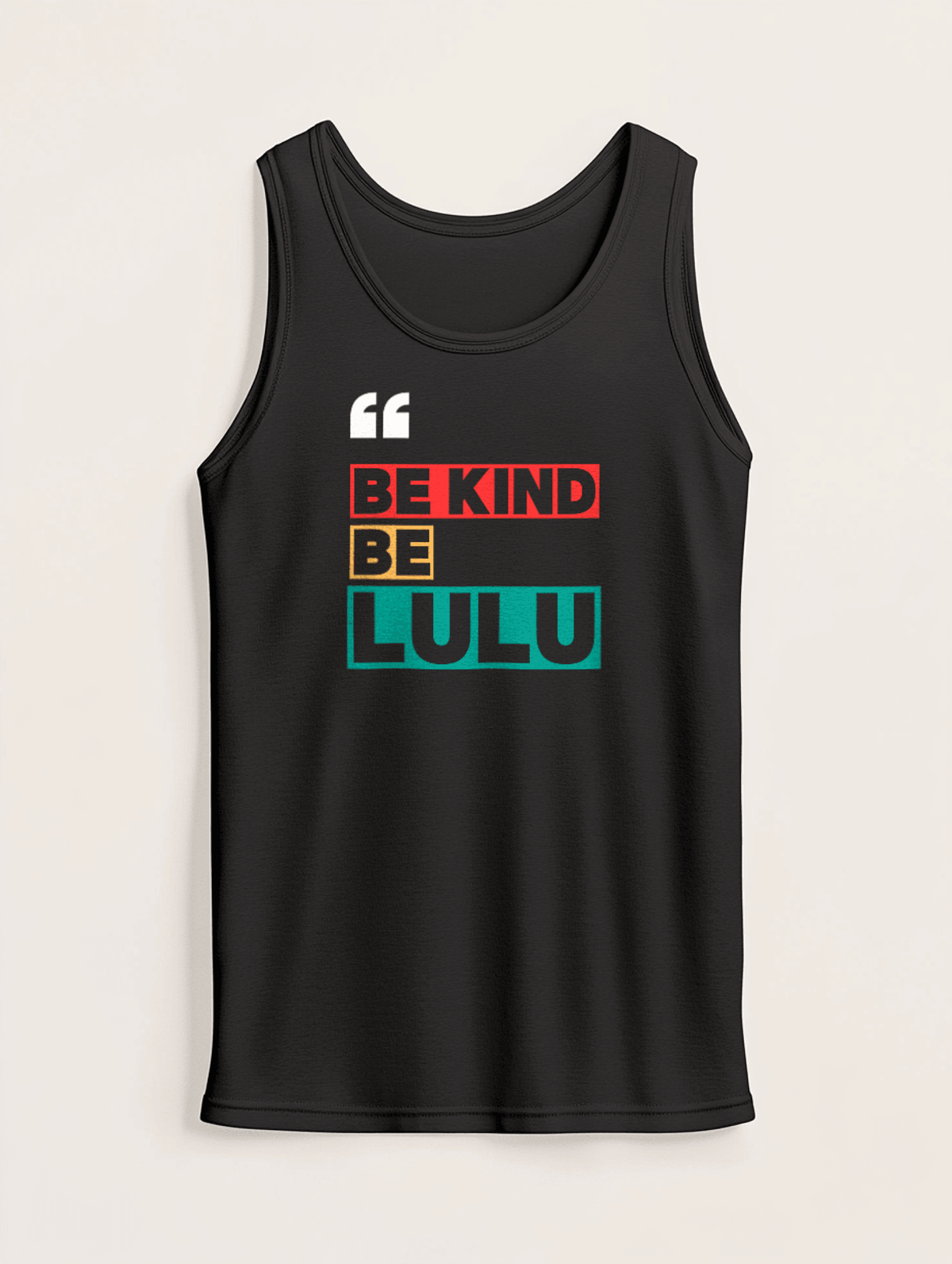 Personalized LULU Tank Top Statement Piece