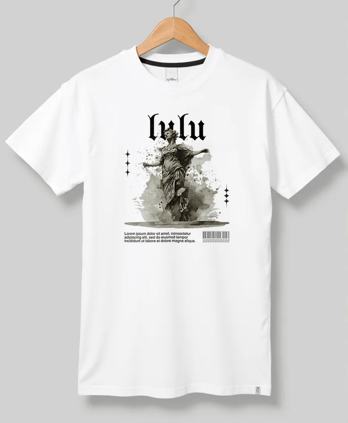 Personalized LULU Classical Statue T-Shirt