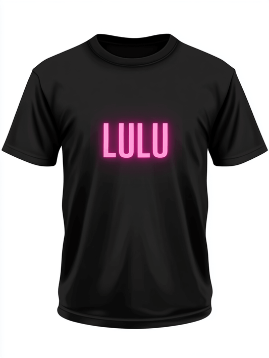 Personalized LULU Neon-Pink T-Shirt