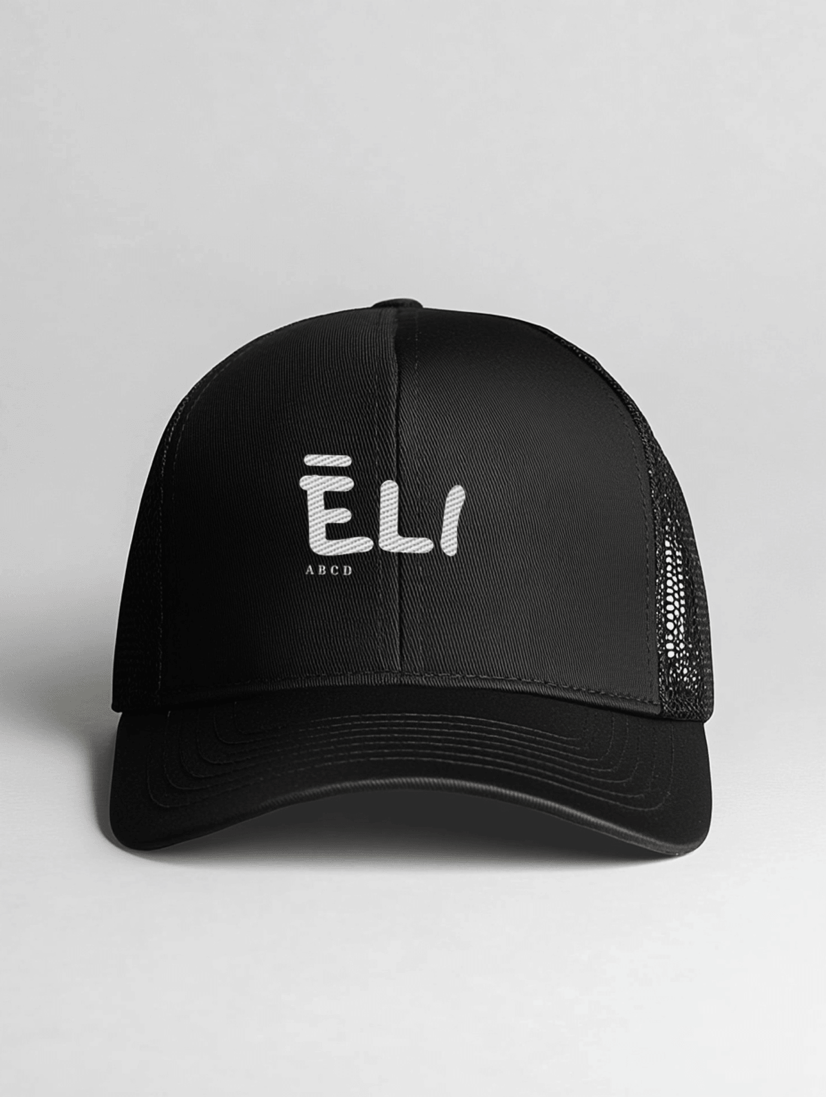 Personalized ELI Black Trucker Cap