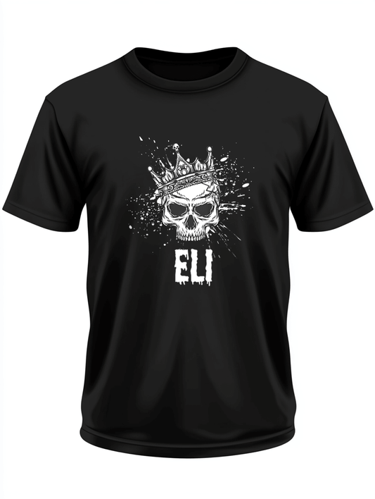 Personalized ELI Skull Crown T-Shirt