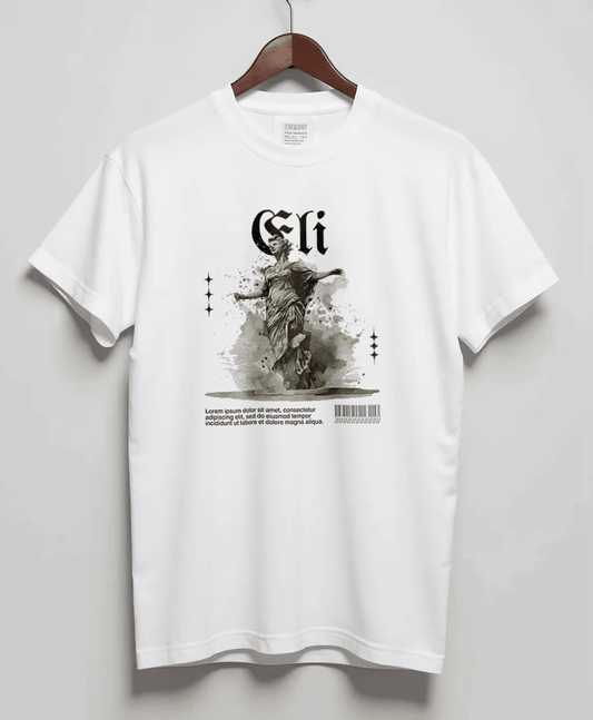 Personalized ELI Blackletter Typography T-Shirt