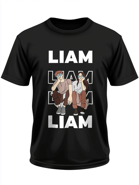 Personalized LIAM T-Shirt with Playful Illustration