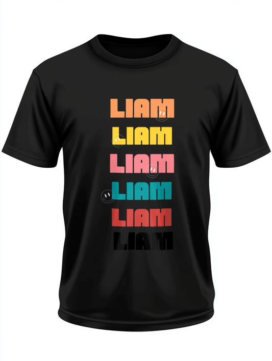 Personalized LIAM Retro Pop T-Shirt