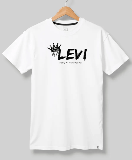 Personalized LEVI T-Shirt with Crown Design