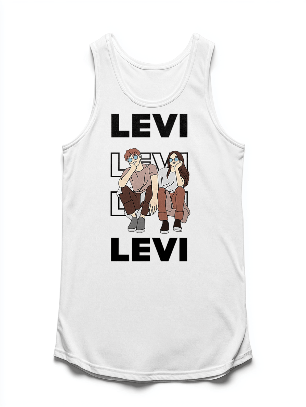 Personalized LEVI Relaxed Vibe Tank Top