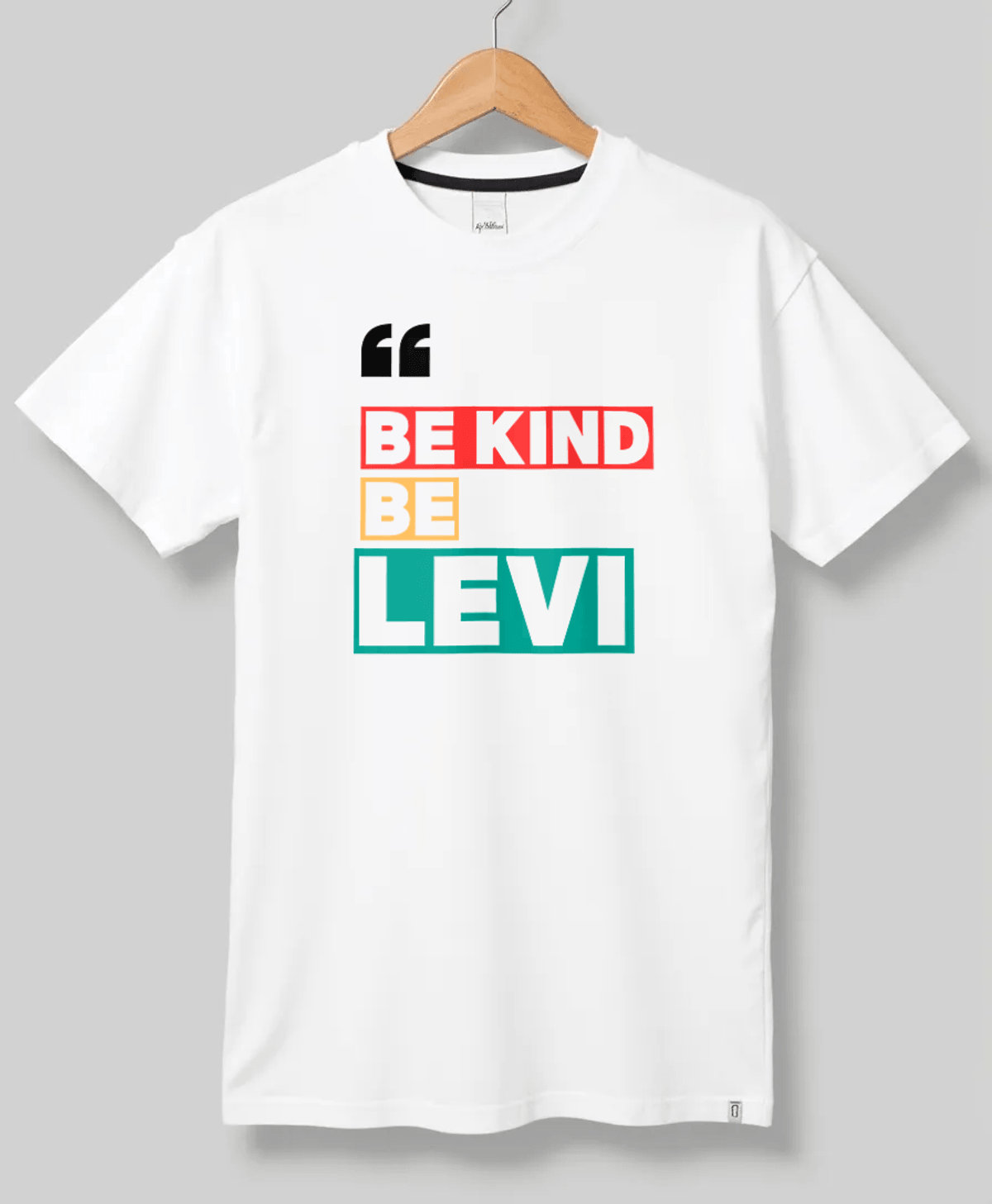 Personalized LEVI Be Kind T-Shirt