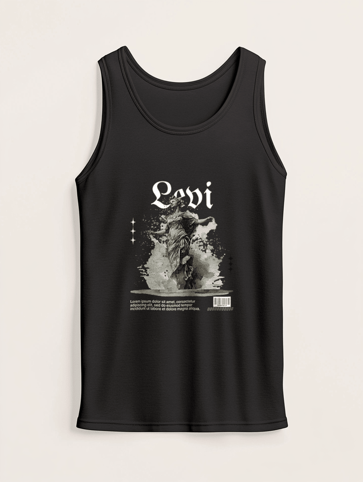 Personalized LEVI Vintage Statue Tank Top