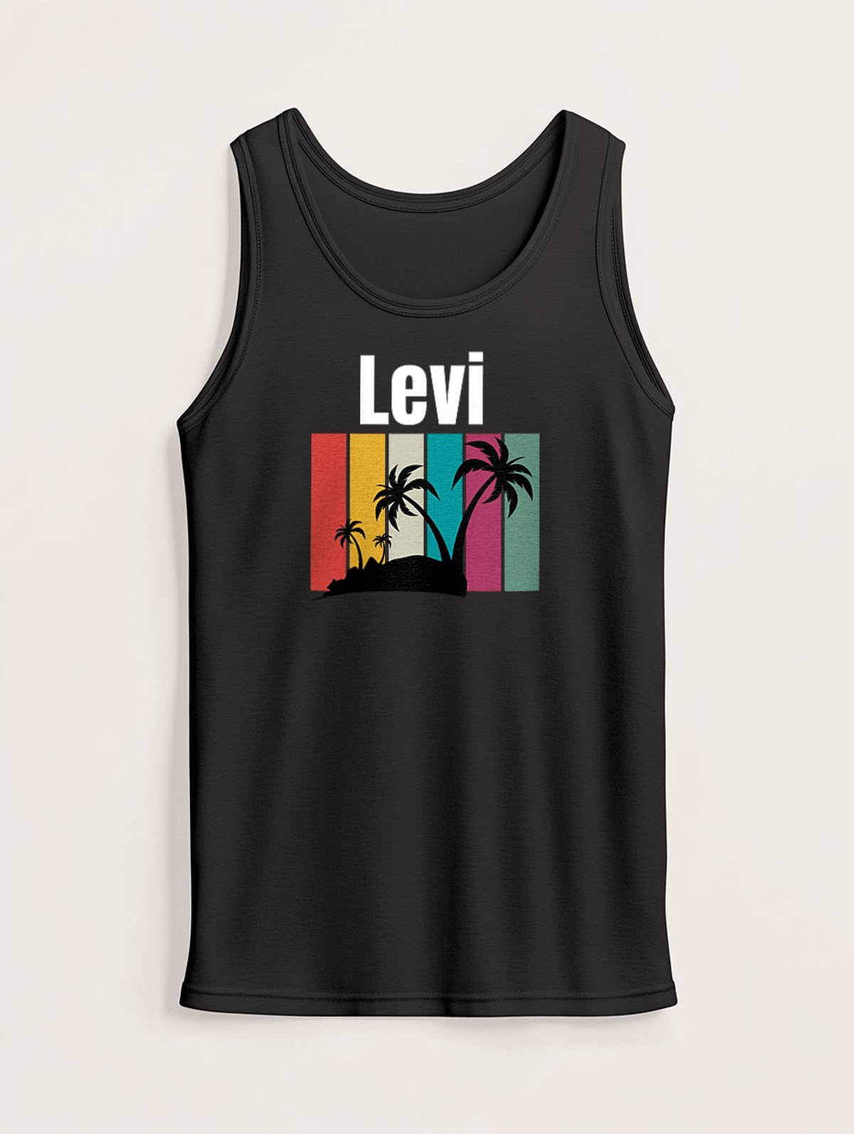 Personalized LEVI Beach Vibe Tank Top