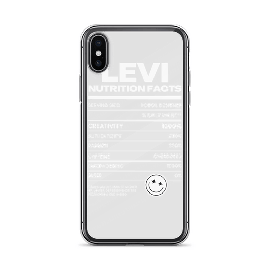 Personalized LEVI Nutrition Facts Phone Case