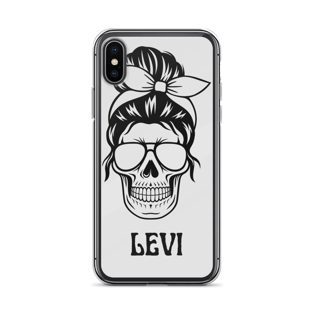 Personalized LEVI Skull Illustration Phone Case