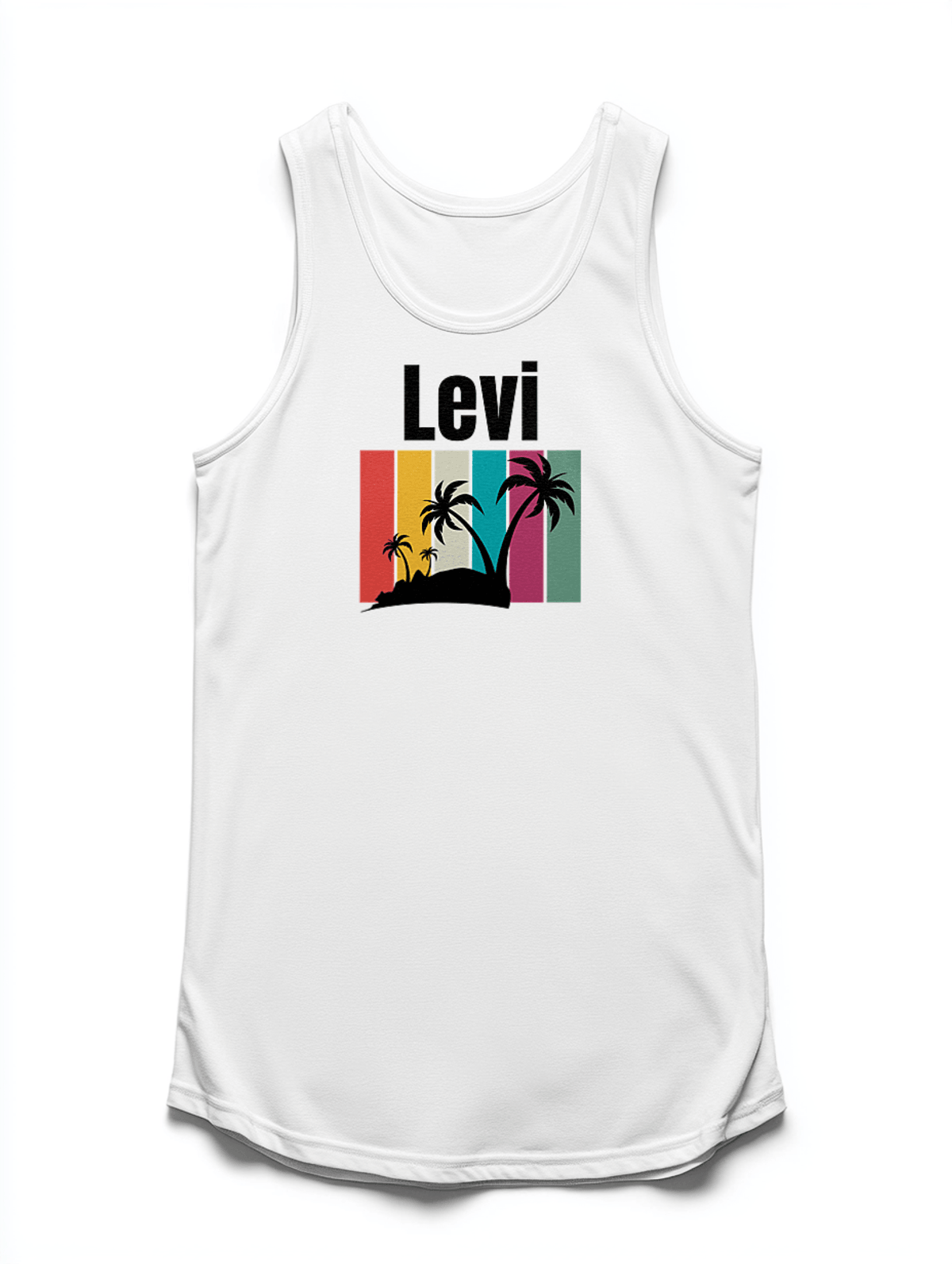 Personalized LEVI Retro Sunset Tank Top