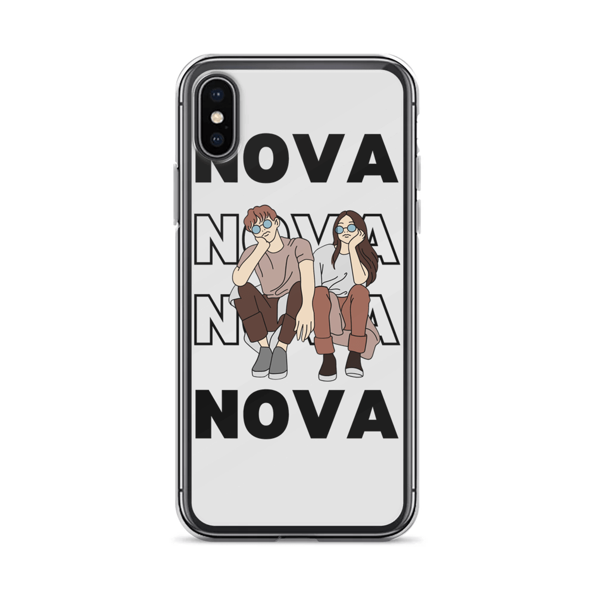 Personalized NOVA Clear Phone Case