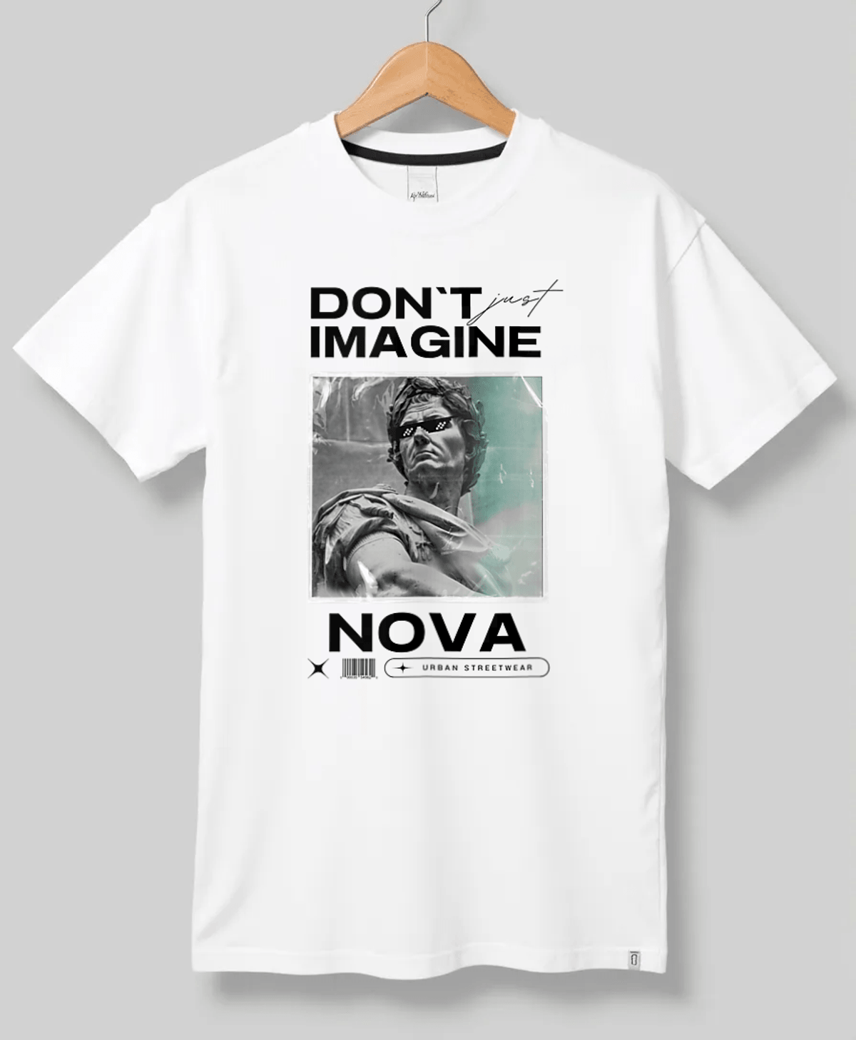 Personalized NOVA Vintage Statue Portrait T-Shirt