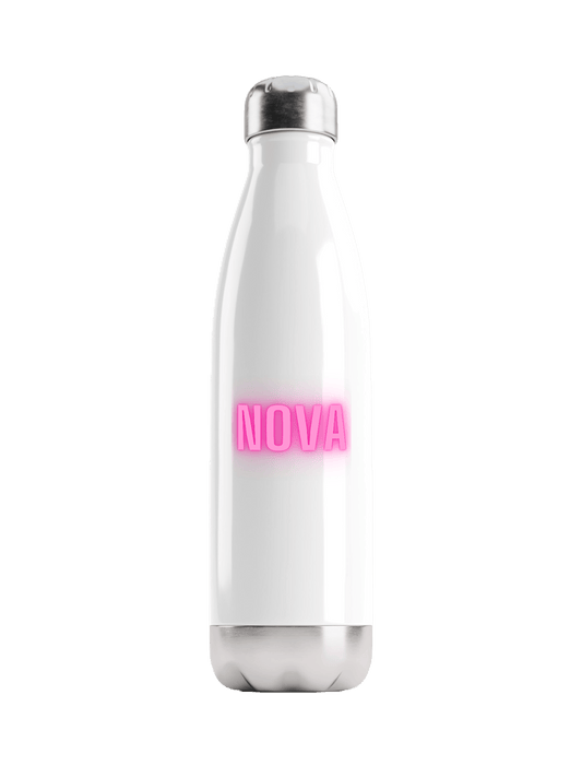 Personalized NOVA Neon-Pink Water Bottle