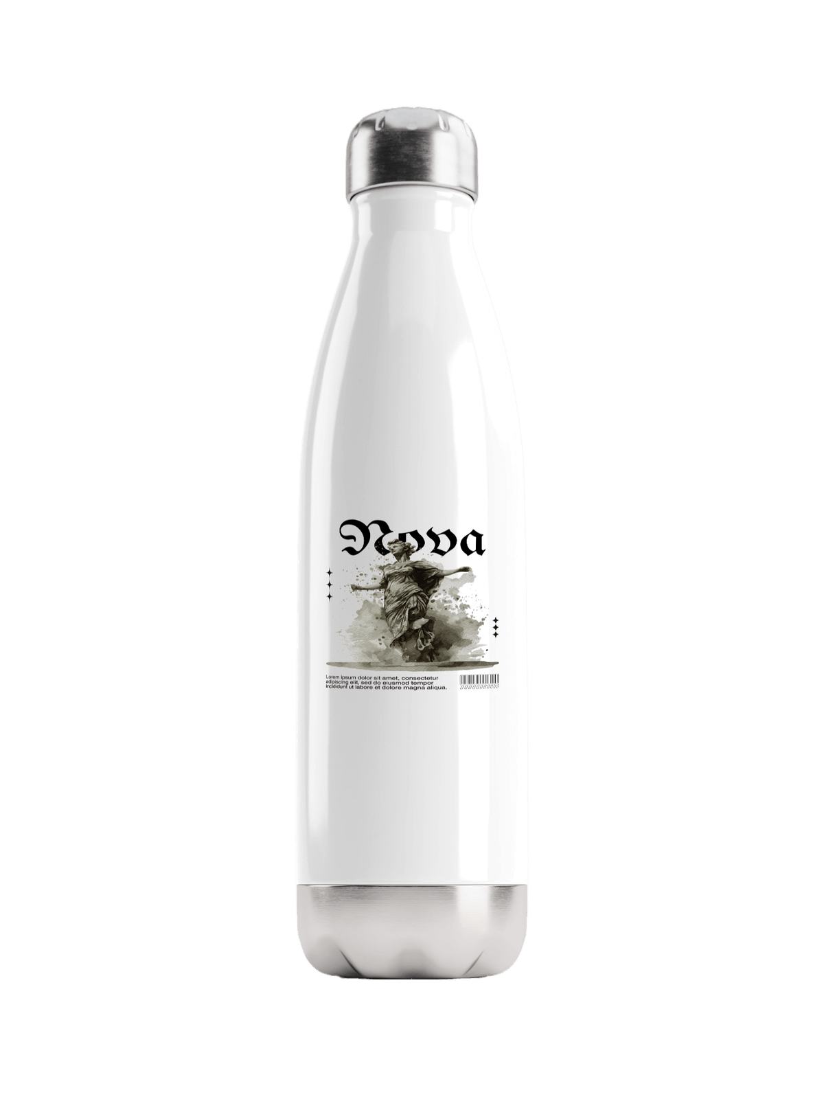 Personalized NOVA Water Bottle with Classical Illustration