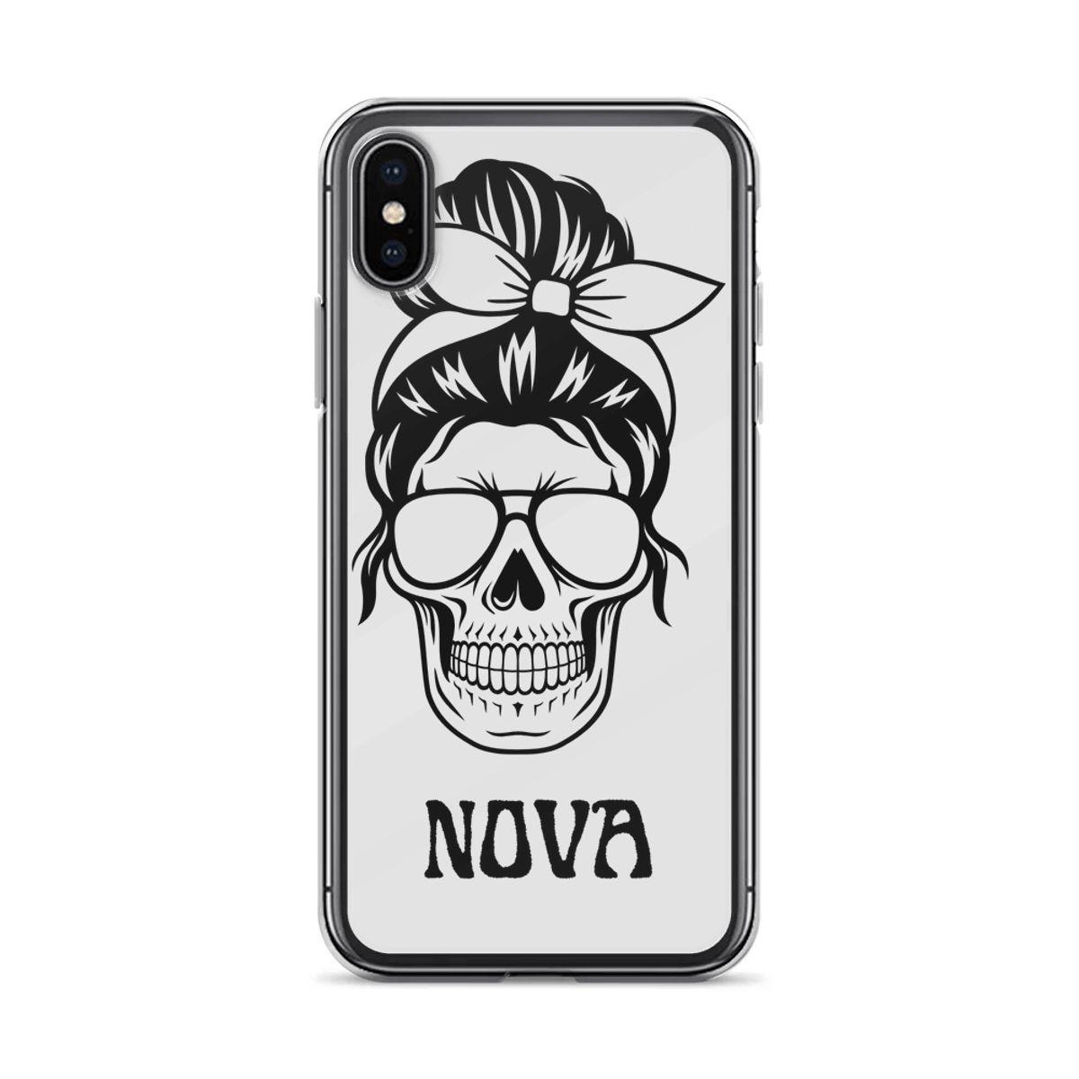 Personalized NOVA Skull Illustration Phone Case