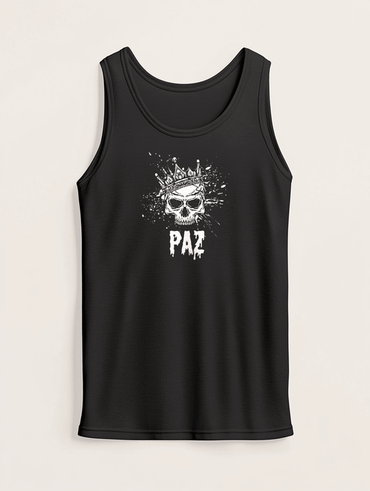 Personalized PAZ Crowned Skull Tank Top